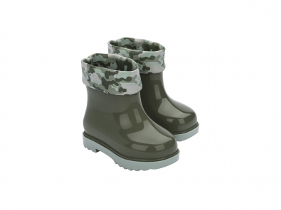 MINI MELISSA RAIN BOOT + ROSEBLEU